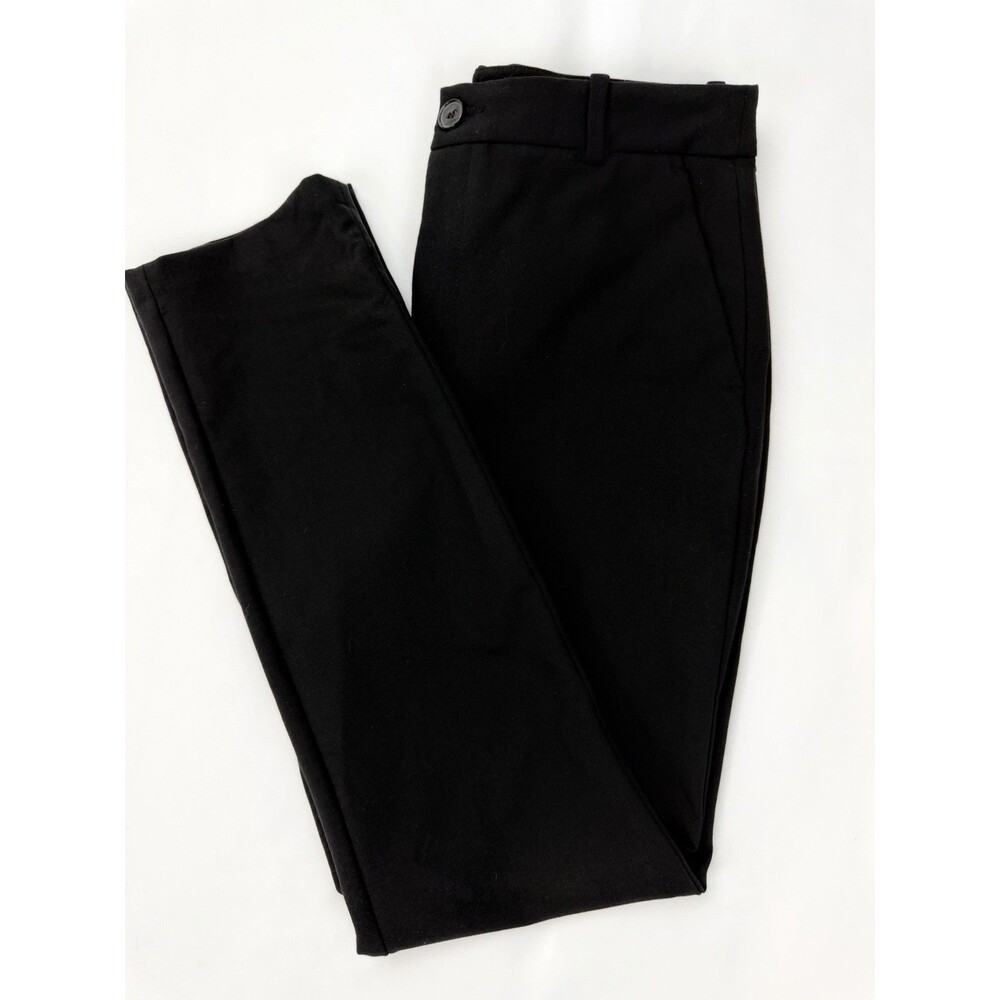 Zara Women’s Black Dress Pants Size 8 High Rise Career Work Straight Leg - Picture 4 of 11